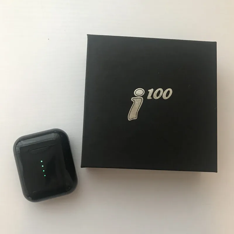 I100 TWS Флик вверх windows 1: 1pk w1 H1 чип беспроводные bluetooth наушники + сенсорное