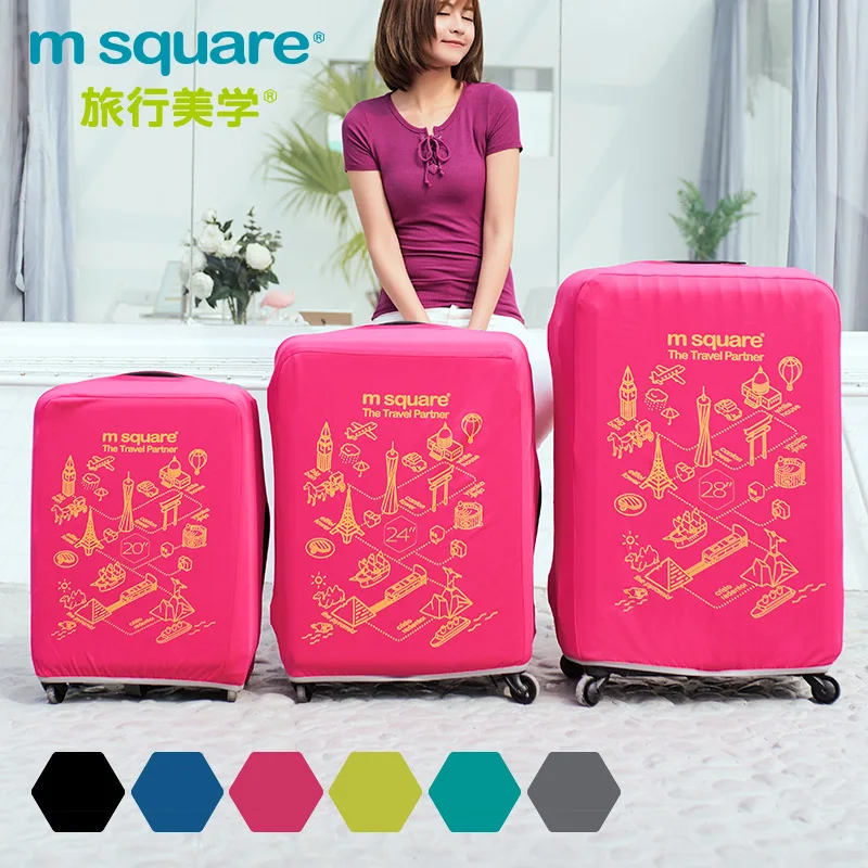 M Square Travel Luggage Cover Protective Covers for Suitcases Luggage Protective Covers Travel Accessories Flight Accessories