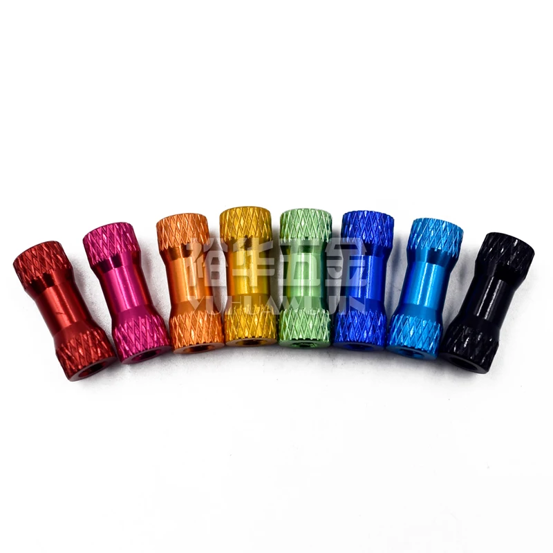 5 шт. M3 цилиндр с двойной головкой сетевой формы рифленые винты из сверхлегкого