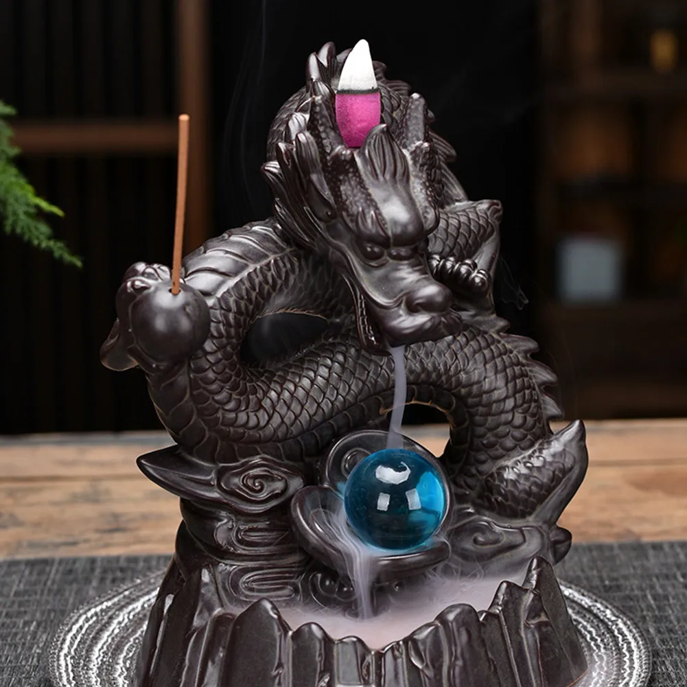 

Ceramic Incense Burner Backflow Incense Burner Creative Home Decor Dragon Incense Burners Censer Holder For Home