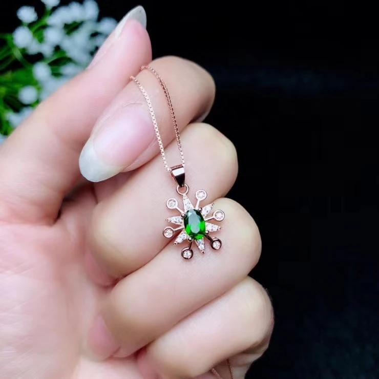 Женское ожерелье с подвеской из серебра 925 пробы|Подвески| |