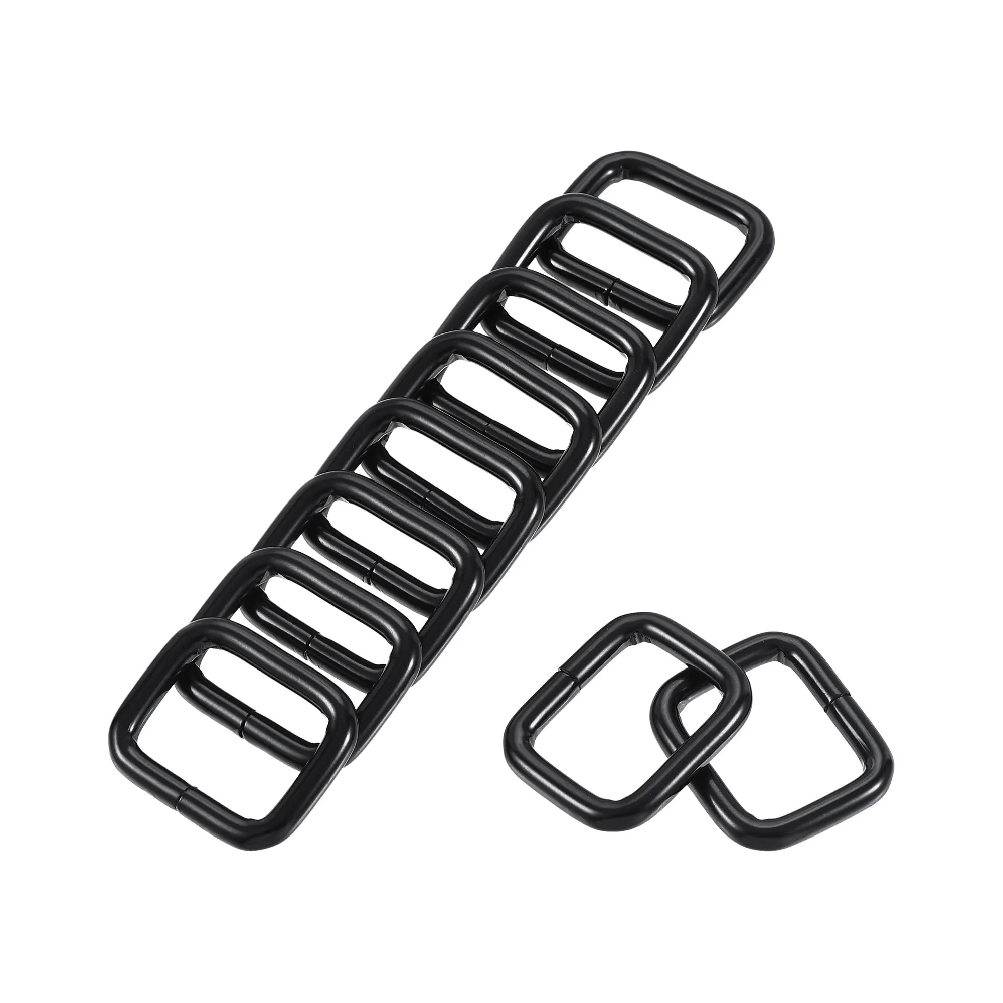 

Uxcell Metal Rectangle Ring Buckles 20x16mm for Bags Belts DIY Black 60pcs