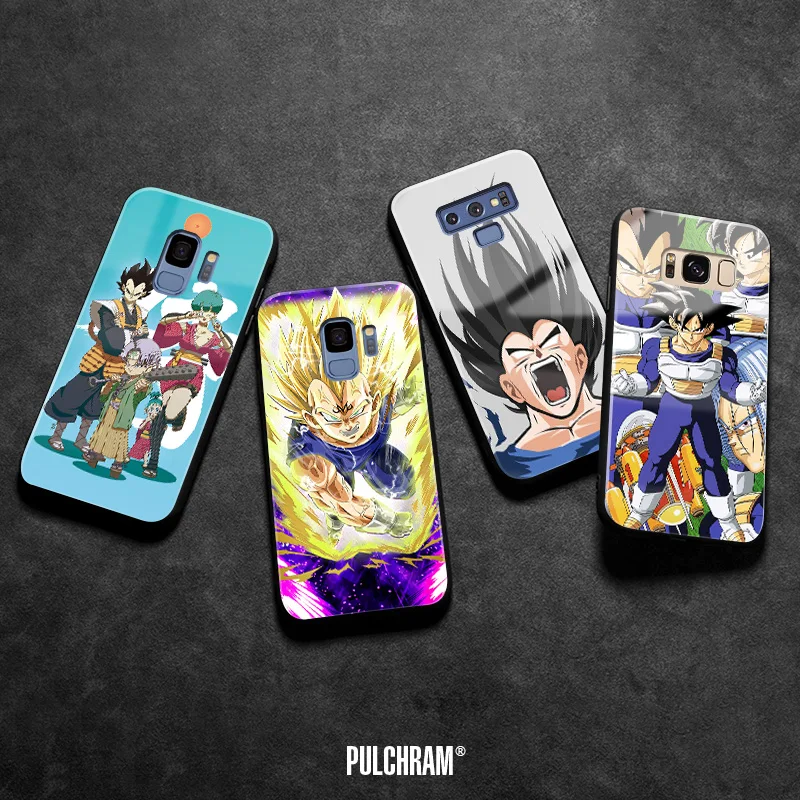 Vegeta Dragon Ball Z DBZ аниме мягкий силиконовый стеклянный чехол для телефона чехол для samsung Galaxy S8 S9 S10e S10 Note 8 9 10 Plus