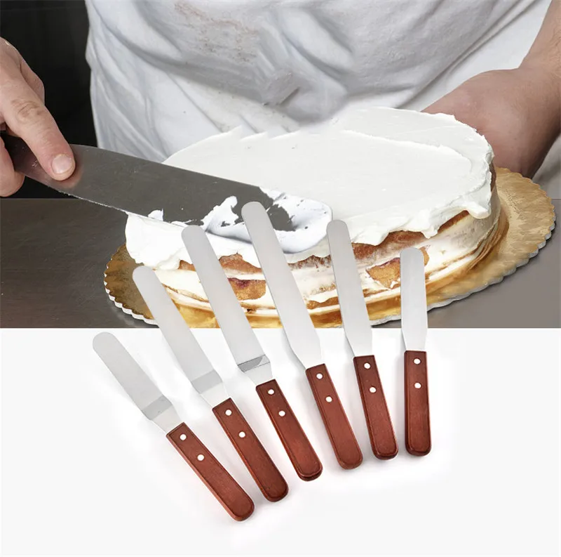 3 шт./компл. 6/8/10 дюймов Нержавеющая сталь лопатка для торта соблазнительный крем