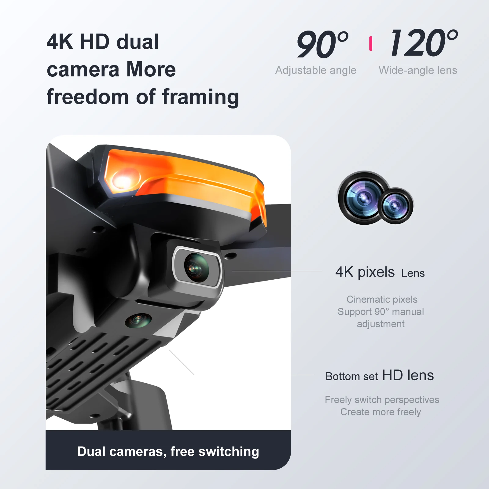 Профессиональный мини-Дрон 4K HD с камерой Wi-Fi FPV складной режим обхода препятствий