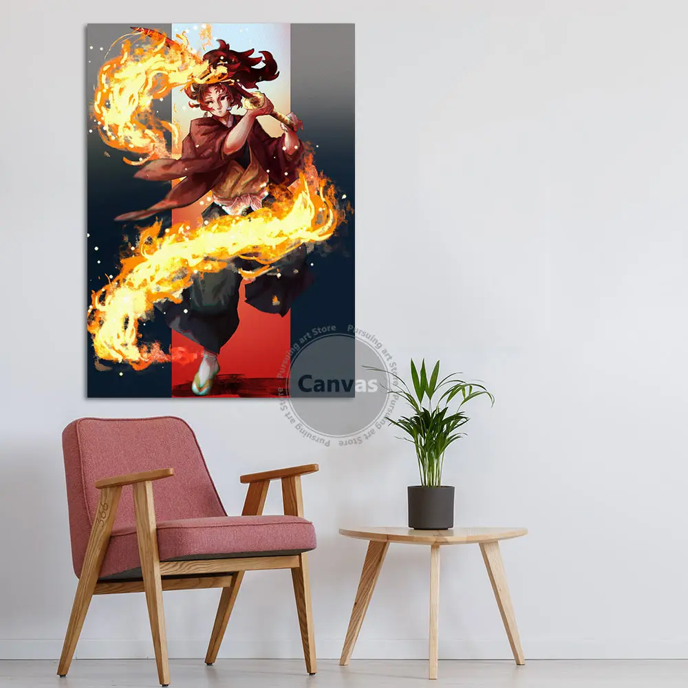 Постер на стену с изображением аниме рассекающий демонов | Дом и сад