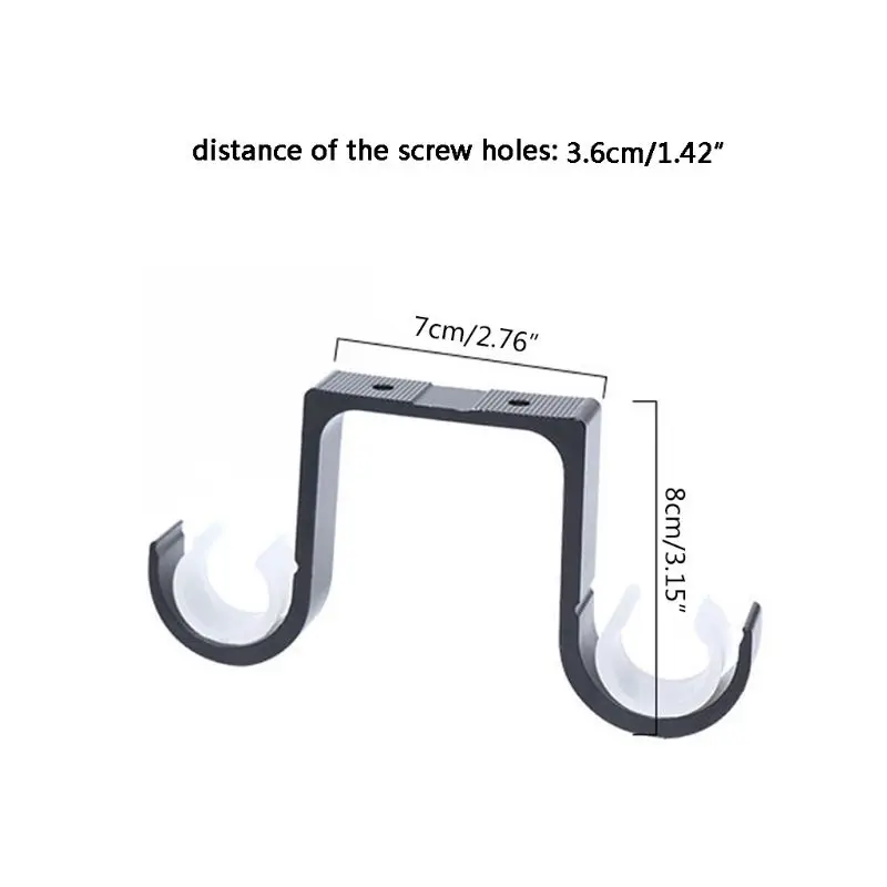 2 шт. двойная вешалка для штор|Фурнитура оформления витрин| |