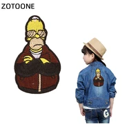 zotoone embroidered patches for clothing iron on clothes patch ironing diy applique sew stickers fabric badges super vintage g