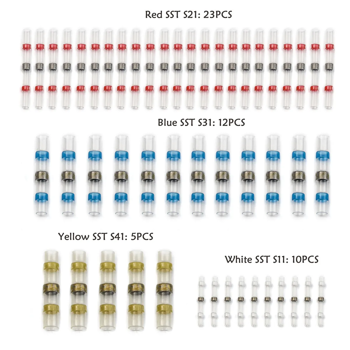 50 шт. водонепроницаемый уплотнительный Соединительный соединитель для провода