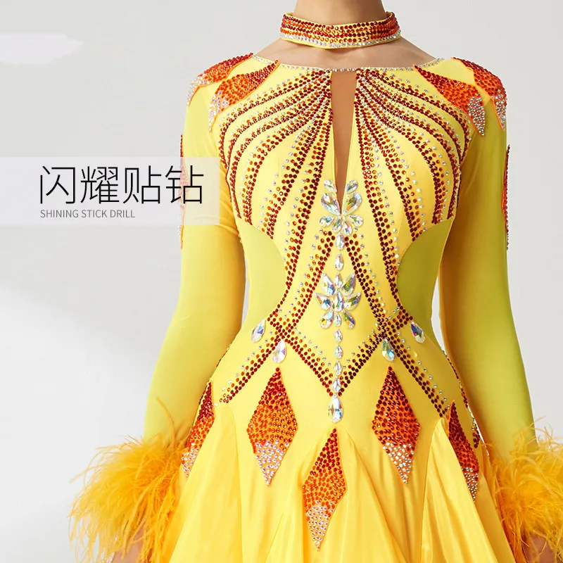 News ballroom dress standard clothes for ballroom dancing ballroom dance competition dresses-B-2084