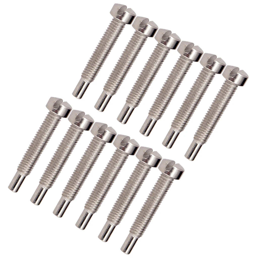 

Pack of 12 Double Coils Pickup Humbucker Polepiece Clamp Screws Electric Guitar Accessory 24 x 2.2mm