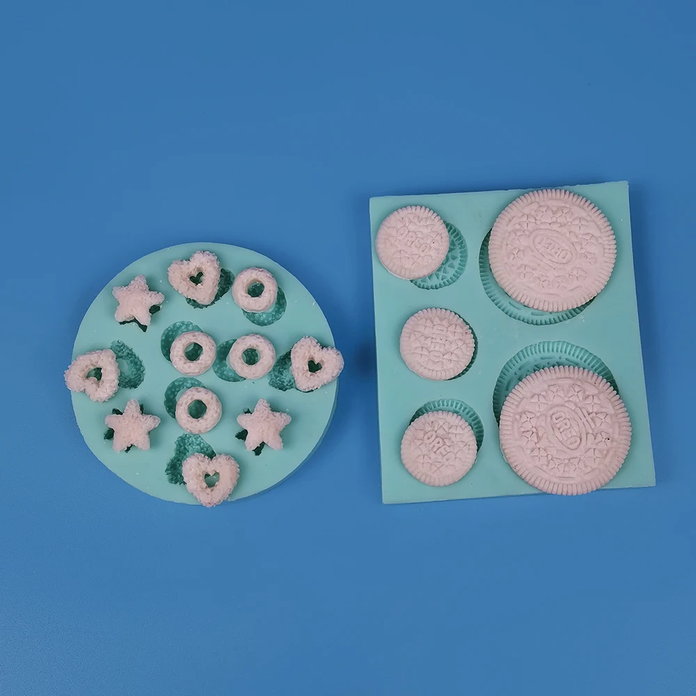 

Fondant Mold Silicone Moulds Clay Resin Oatmeal Ring Cereal Biscuit Cake Baking Mold Creative Handmade Soap PRZY