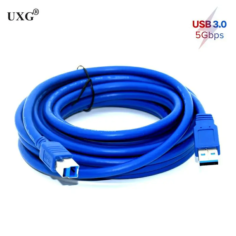 Кабель для принтера с разъемами USB 3 0 типа A Male и B кабель синхронизации данных 8/1 2/m
