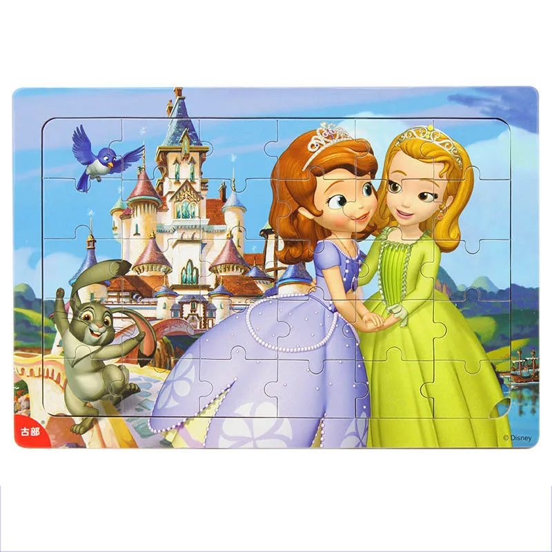 Деревянная мозаика из мультфильма холодная принцесса 30 дюймов|Пазлы| |
