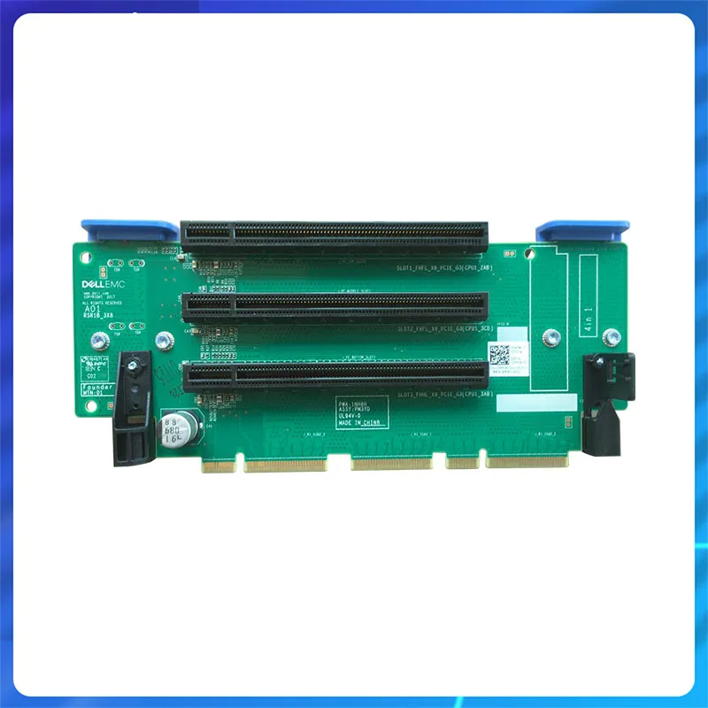 

Original For Dell Poweredge R740 R740XD Server Upgrade Chassis Riser 1 slot PCIe x8 Upgrade Expansion Card PM3YD 0PM3YD