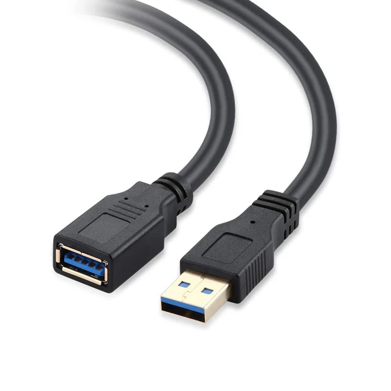 

_ 3,0 Удлинительный кабель футов, USB-удлинитель типа А «штырь-гнездо» для USB-накопителя, мыши, клавиатуры, кардридера