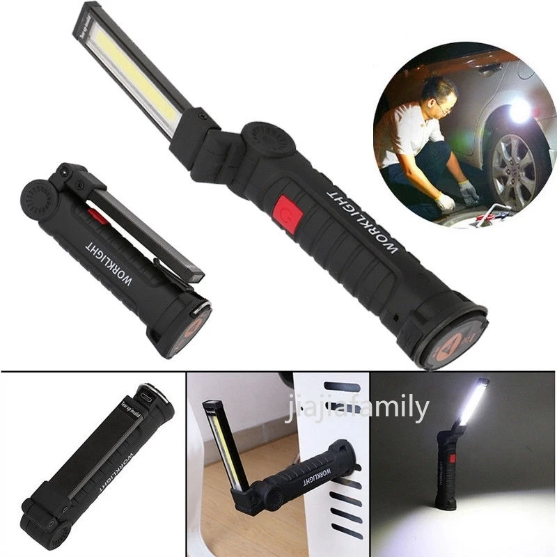

CYCLERAY LED Flexible Magnetic Cob+Led Rechargeable Torch Inspection Lamp Cordless Light