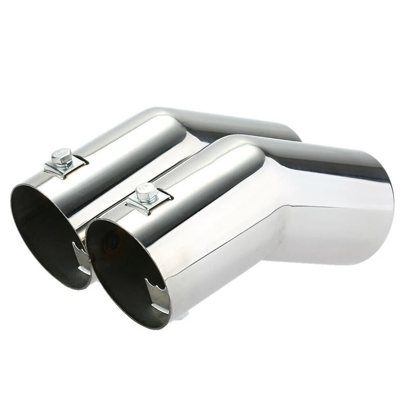 Автомобильная задняя труба выхлопная глушитель из нержавеющей стали двойные