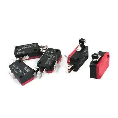 5 шт. AC125V 3 16A SPDT мгновенный короткий роликовый рычаг с петлей концевой