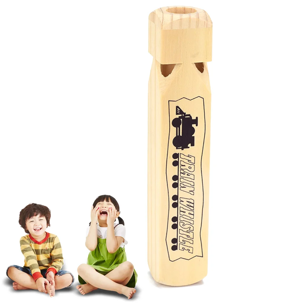 1 шт. деревянный поезд свисток Деревянный детская игрушка обучающая для детей| |