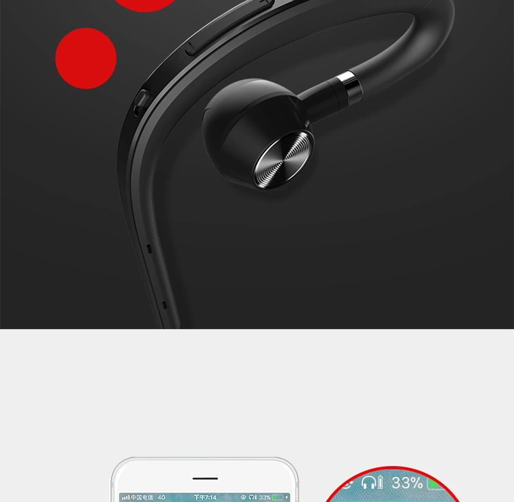 QH26 бизнес bluetooth наушники air беспроводные наушники одно ухо канал Спорт bluetooth наушники гарнитура с микрофоном