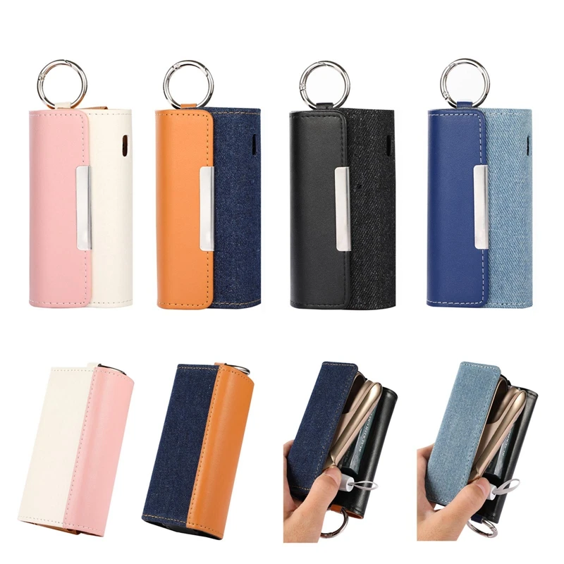 

Leather Case Portable Hook Cases Storage Bag Full Protective Carrying Cover For IQOS 3.0/3.0 DUO