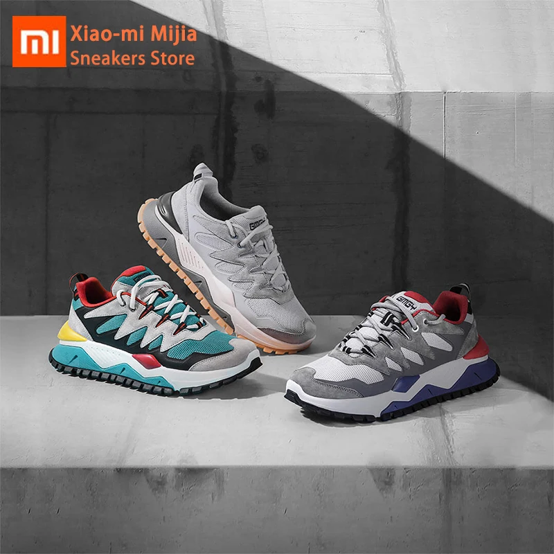 Xiaomi Mijia/Мужская и женская обувь в стиле ретро; удобная прогулочная обувь с дышащей сеткой; устойчивая повседневная спортивная обувь