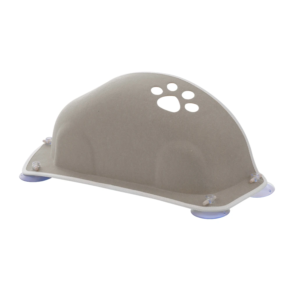 Подвесная кошачья кровать гамак шезлонг с креплением на окно присоски теплая для