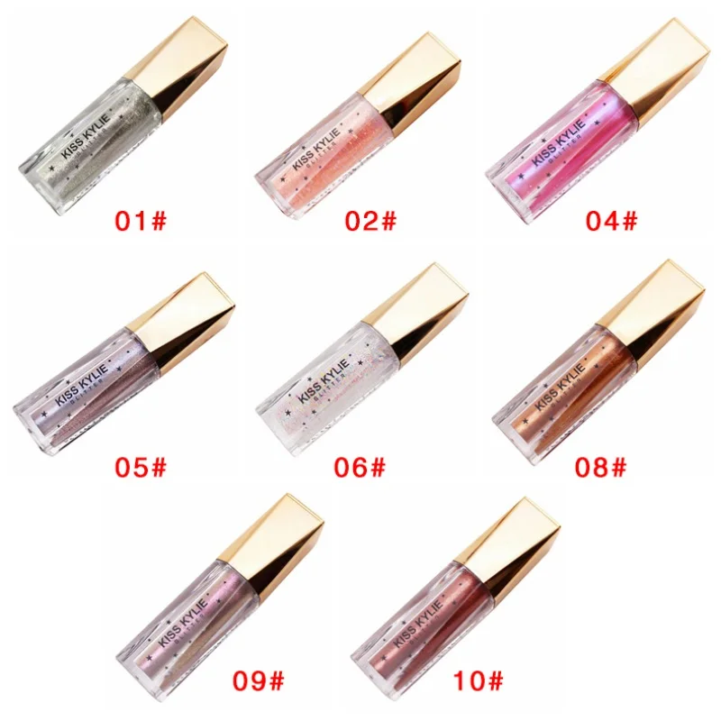 Новинка яркие тени для век великолепные металлические блестки легкие в