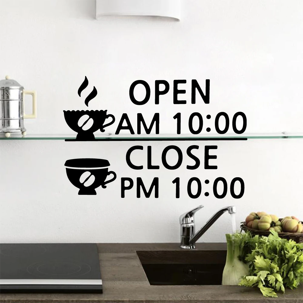 

Coffee Shop Wall Sticker Creative Cafe Decal Kitchen Decoration Creative Cup Art Mural Quote Best In Town Removable
