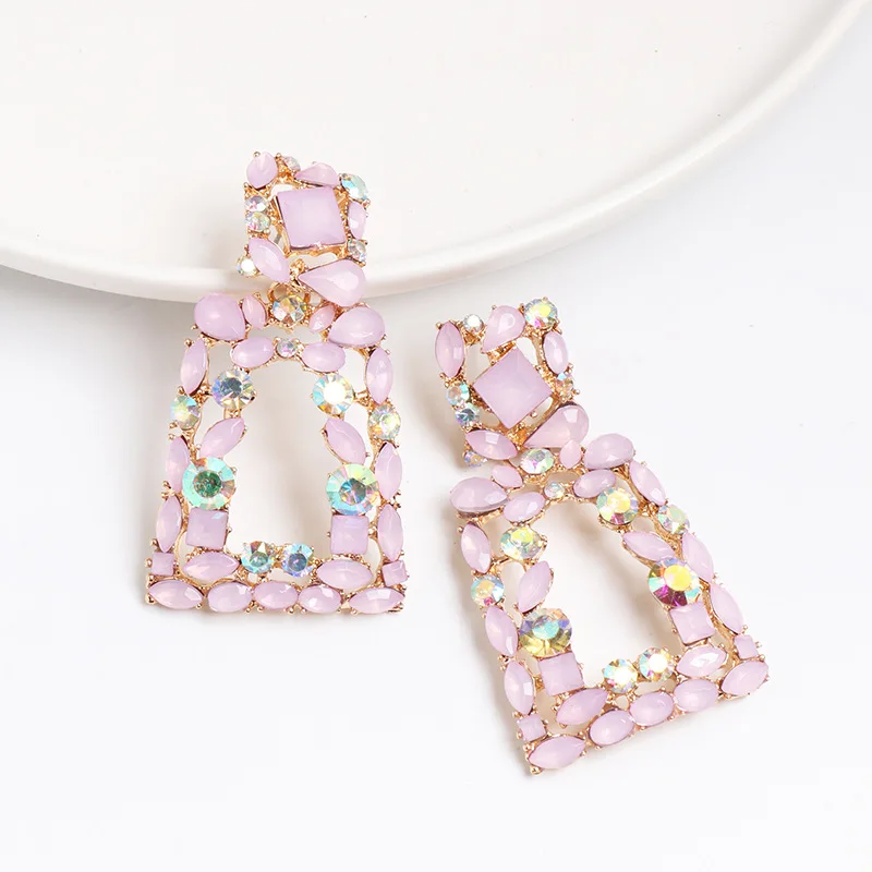 2019 женские новые полые геометрические серьги бусины в форме сердца золотые