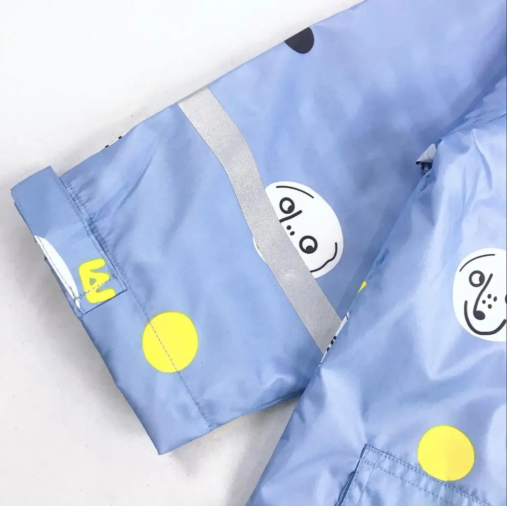 Дождевик детский для девочек двухслойный непромокаемый плащ с ананасами Детская