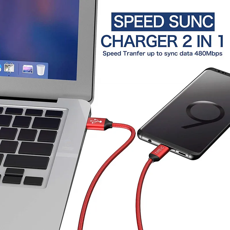 USB Type C Cable 2A Fast Charging Data for Huawei Mate 30 Pro Xiaomi Mi 9 8 Se Redmi 8A Mobile Phone Charger |