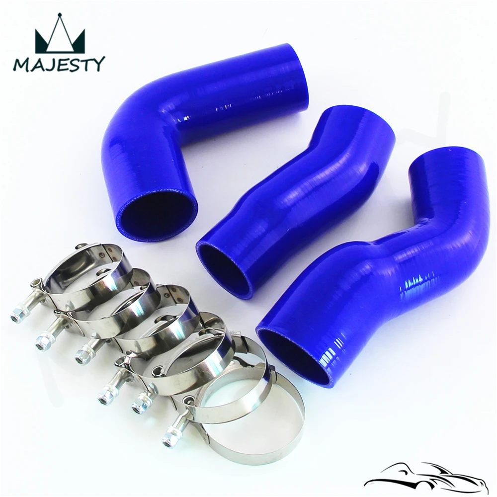 Силиконовый интеркулер турботруба шланг с Т образными зажимами комплект