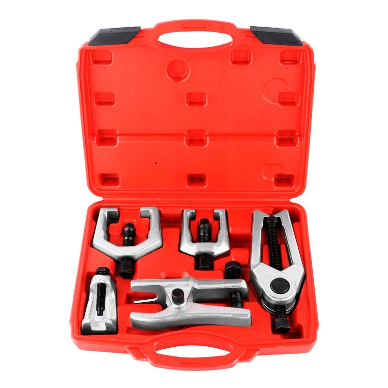 

Automobile 5pcs Front End Service Tool Kit Ball Joint Removal Tool Separator Set Endkit Pitman Arm Puller Auto Tool Set Remover