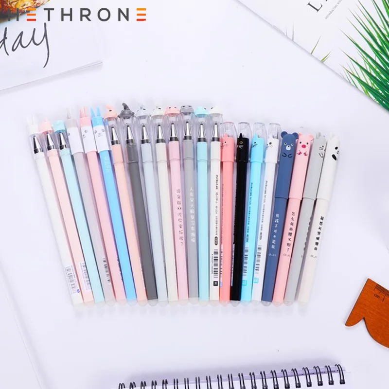 Hethrone 4 шт. качественные милые животные Кошка/Ручка гелевая с медведем скраб