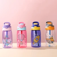 kids cartoon water sippy cup baby feeding cups with straws leakproof water bottles outdoor portable childrens cups