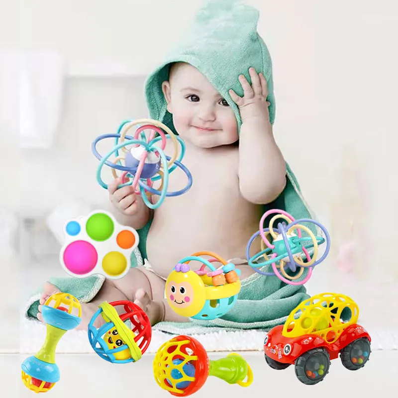 

Детские развивающие игрушки-погремушки для детей 0-12 месяцев