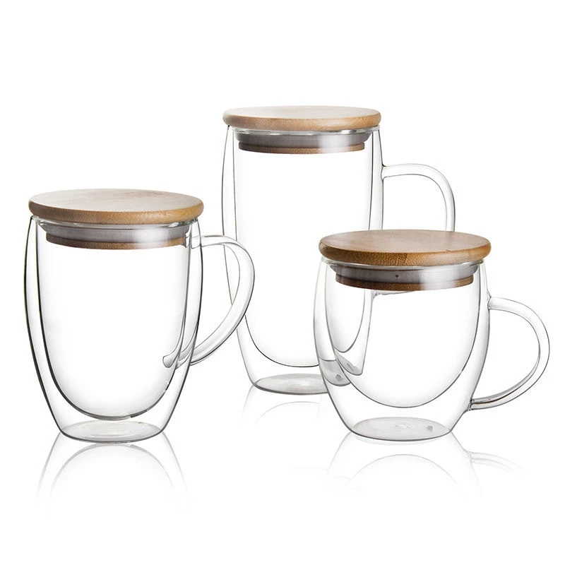

250ml/350ml/450ml Beer whiskey wine glasses drinking glass Tumbler holder cup Coffee cups Tea mug with lid Double wall mugs