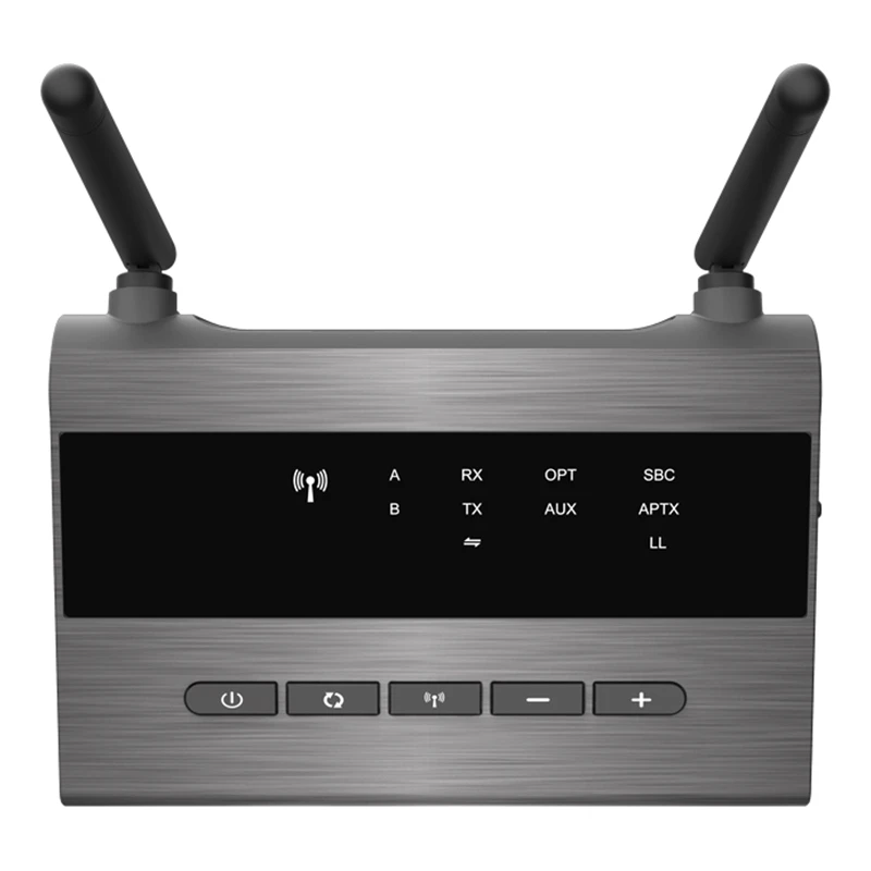 

Long Range Bluetooth Transmitter Receiver Low Latency Aptx Dual Wireless Link Speaker HD o