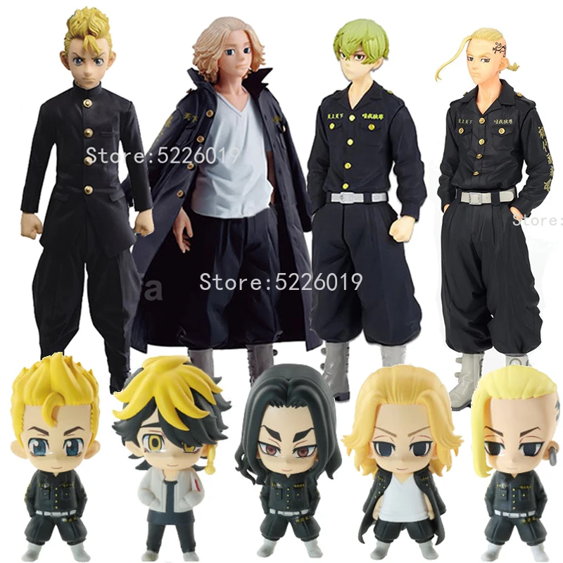 

17cm Tokyo Revengers Anime Figure Draken Action Figure Hanagaki Takemichi/Baji Keisuke/Manjiro Sano/Matsuno Chifuyu Figurine Toy