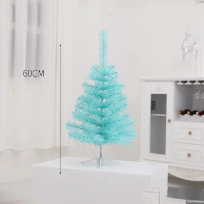Рождественская елка украшения синие рождественские украшения аксессуары для дома ленты Санта мяч ремесла вечерние Декор витрины - Цвет: 60cm