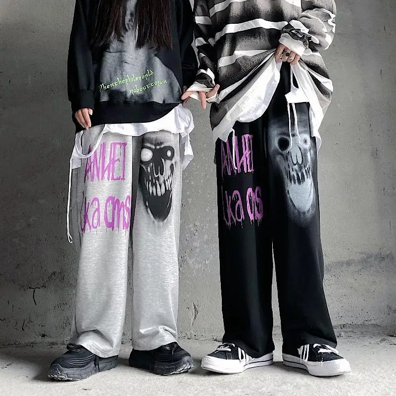 

Cool Gothic Pants Streetwear Women High Street Joggers Trousers Hip Hop Rock Pants Spring Summer Punk Cargo Pants Females
