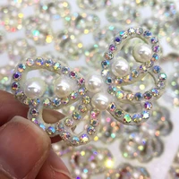20pcs hot diamond pearl rhinestone bow patch hair clip accessories clothing accessories