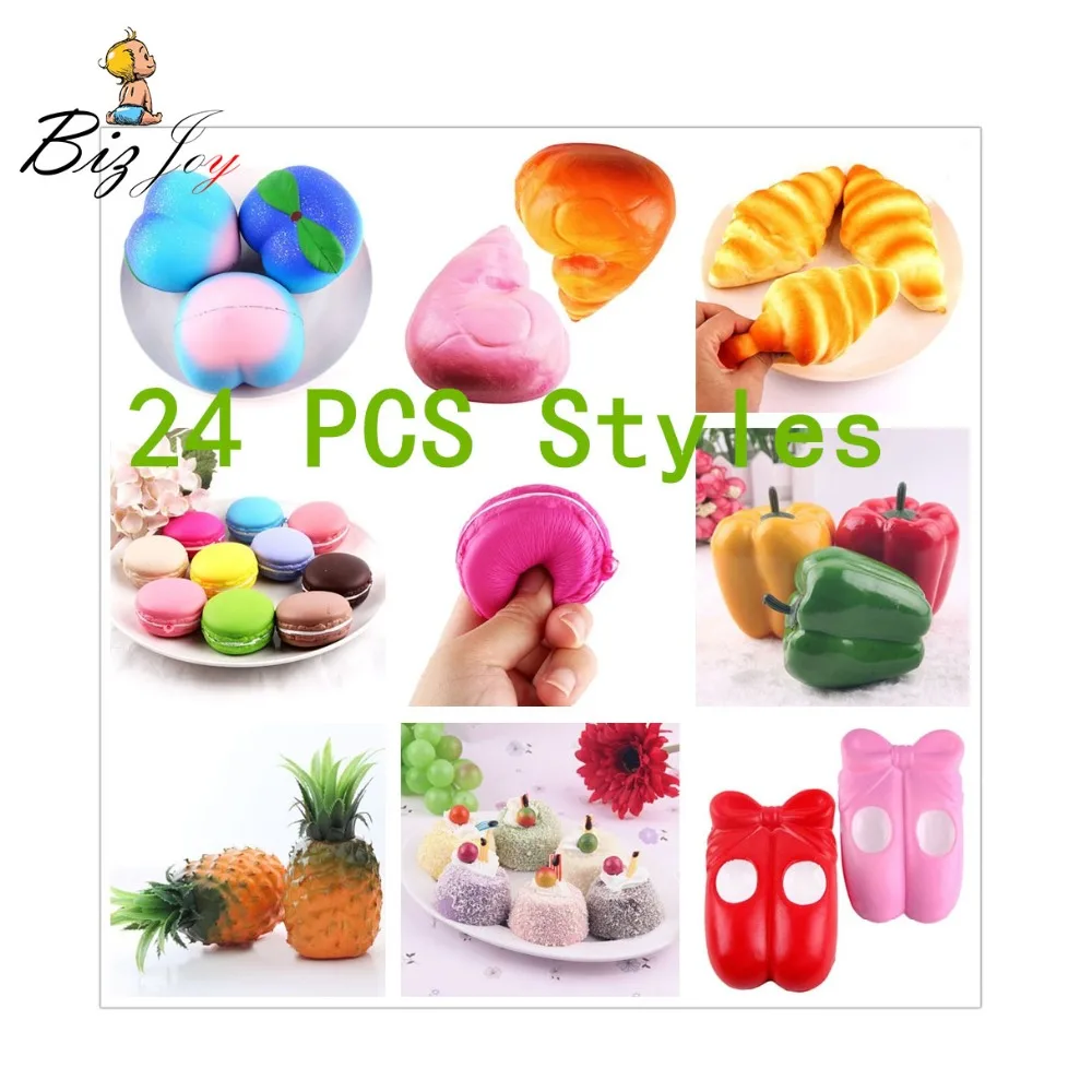 Сжимаемый антистресс Jumbo мягкий медленно Восстанавливающий форму кавайный