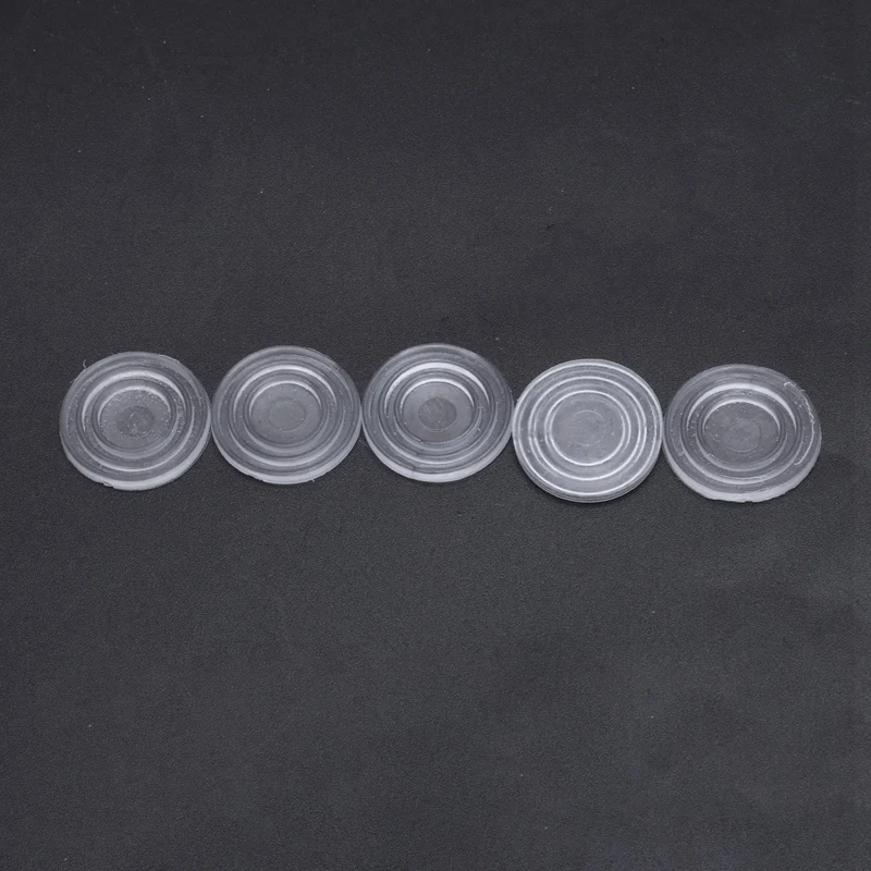 HOT Round Transparent Plastic Non-Slip Glass Table Dash Mat Pad 24x3mm 30 pcs | Дом и сад