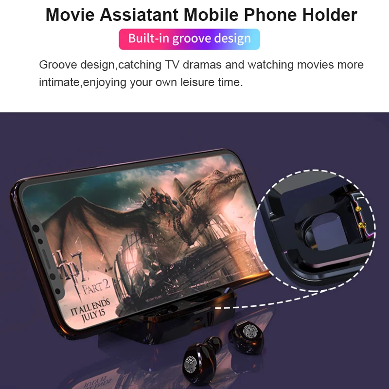 Беспроводные наушники TWS Bluetooth V5.0 беспроводные Hi-Fi стерео гарнитура с сенсорным