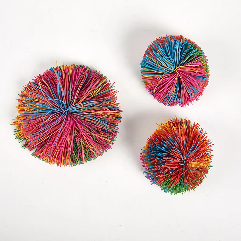 

Children Toy Rainbow Colorful Sensory Fidget Toy ADHD Autism Stress Bouncy Ball Decompression Children's Toy