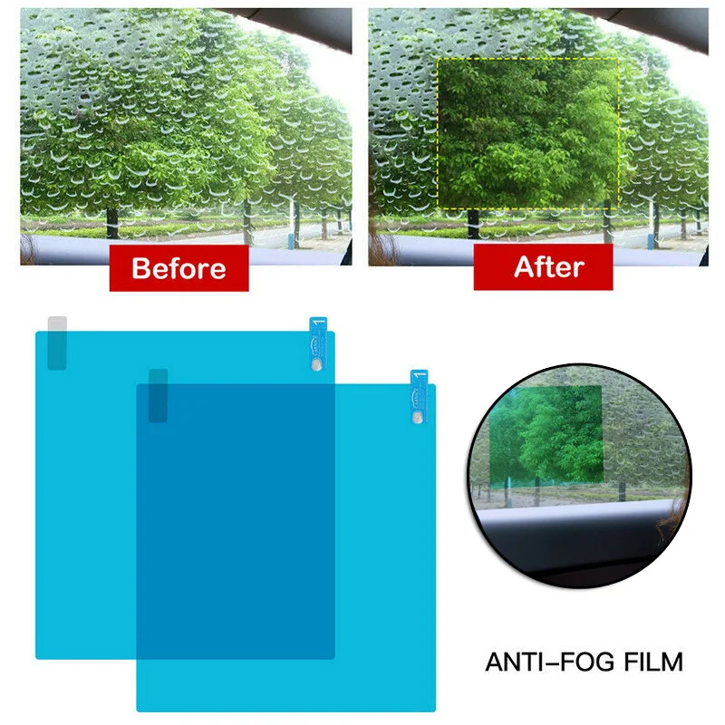 2 шт автомобиля боковое окно прозрачная пленка анти туман мембрана ПЭТ и микро