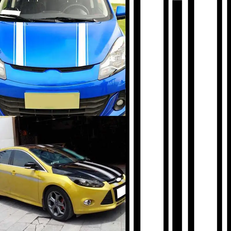 2 шт./компл. 183 см * 8 Автомобильная наклейка s Hood Stripe DIY Автомобильный корпус крышка